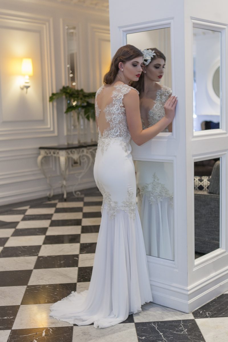 Couture Beaded Lace Wedding Dress Melbourne