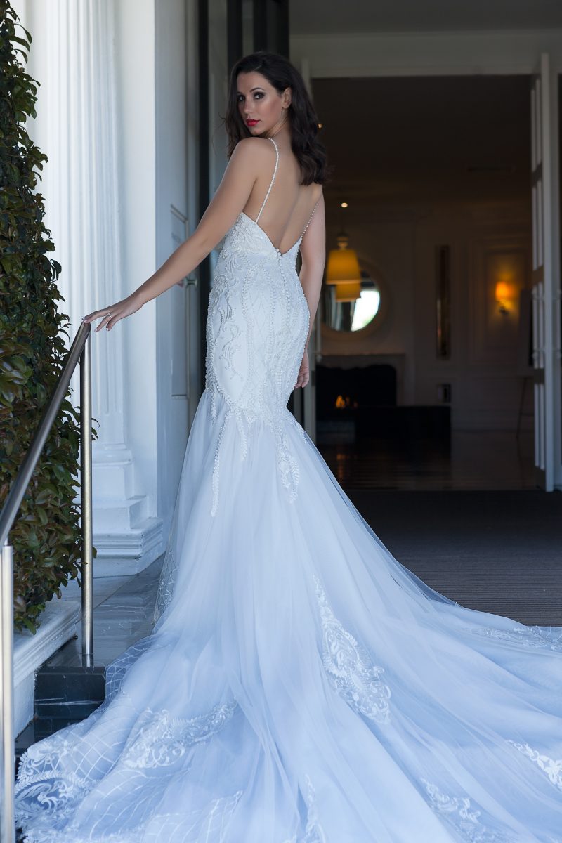 Lace Fishtail Wedding Dress Melbourne 2024