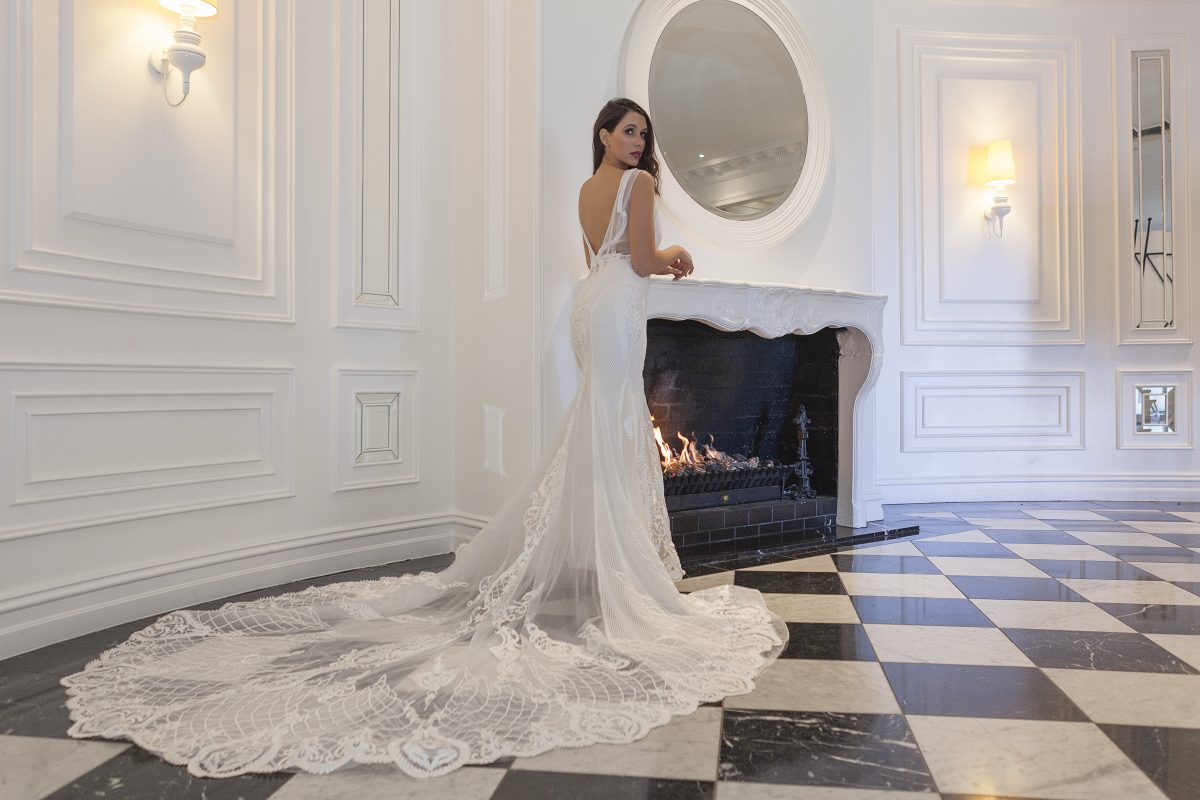 Masterfully Draped Wedding Dresses