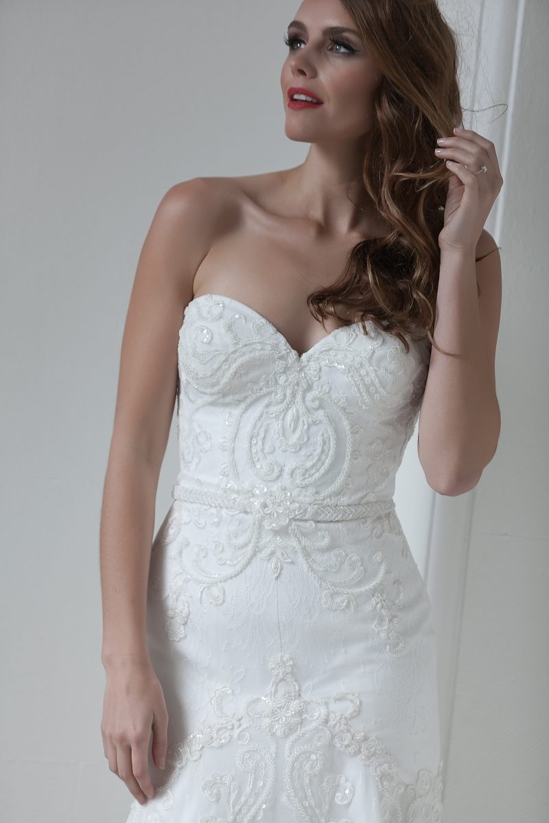 Modern Beaded Wedding Dress Melbourne