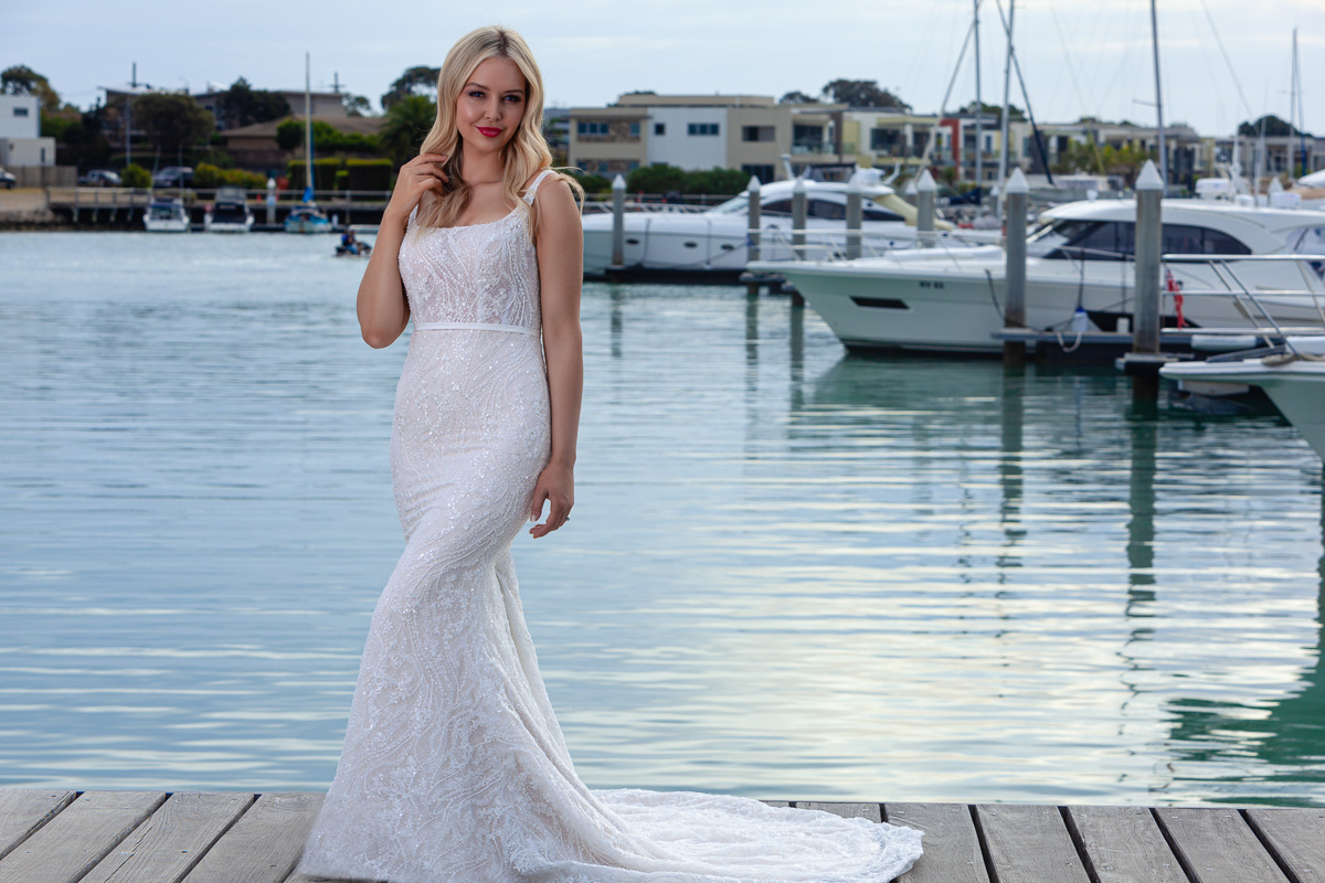 Lace wedding gown Melbourne