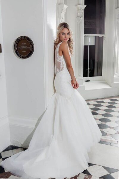 Sheer Back Wedding Dress With Straps Sheer Back Wedding Dress With Straps Melbourne