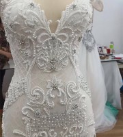 Beaded gown in work Room Melbourne Beaded gown in work Room Melbourne