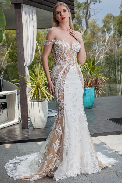 Romantic wedding dress Melbourne, Cleo - Creative Couture Collection